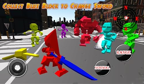 Blocky Ragdoll Fighter Hero - Bataille des vrais seigneurs de la lame samouraï - Crazy Weapon Master 3D - Jeux de combat d'action Openworld - Sword Tornado Simulator – vue 5