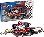 LEGO City F1 Pit Stop & Pit Crew with Ferrari Car Toy - Model Race Car Toy Building Playset for Kids, Boys and Girls, Ages 6+ - F1 Collectible for Fans - Gift Idea for Birthdays - 60443