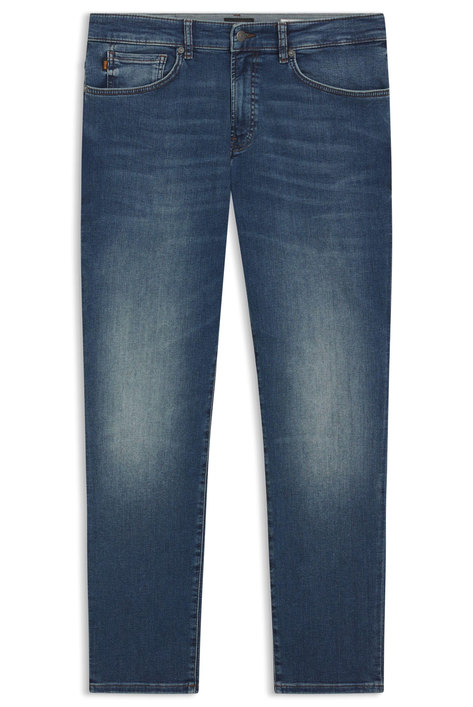 Boss Herren Jeans Maine Blau Regular Fit