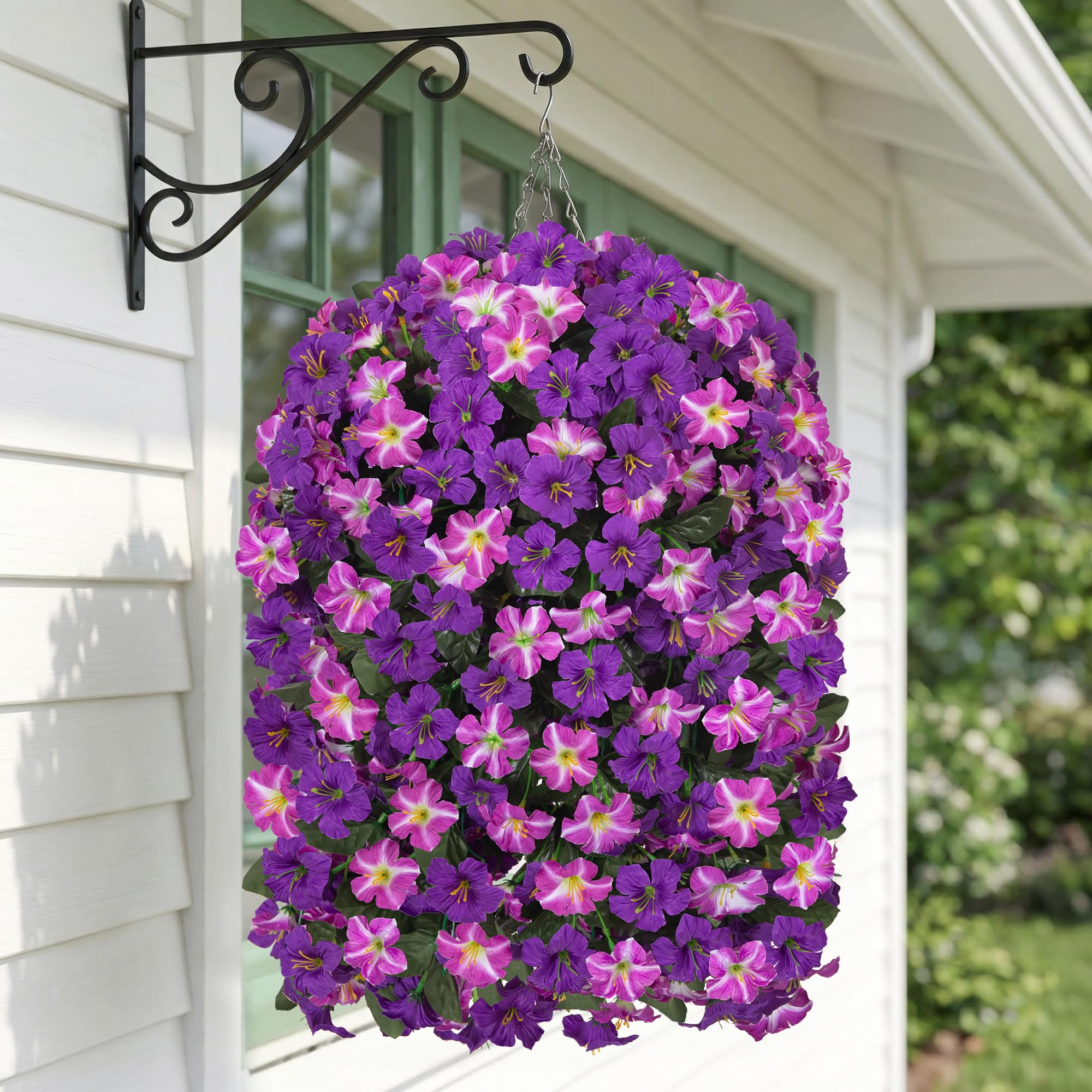 Amazon.com: HyeFlora Artificial Flowers with Basket for Outdoors