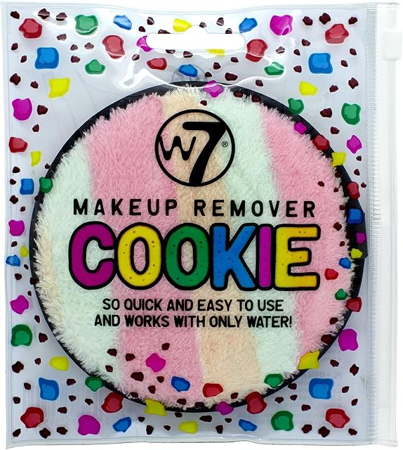W7 Makeup Remover Cookie - Reusable Cleansing Pad - Eco-Friendly, Soap Free Skin Cleanser