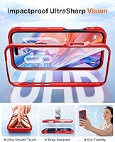 Vista 129 de Diaclara - Funda diseñada para iPhone 15 Plus de 6.7 pulgadas, transparente, cuerpo completo, con protector de pantalla, resistente de protección