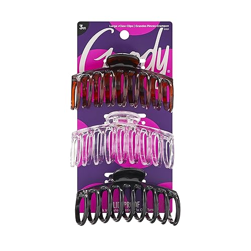 Goody Classics Pinza la mitad 6Count los colores pueden variar Medspiral 3 Count