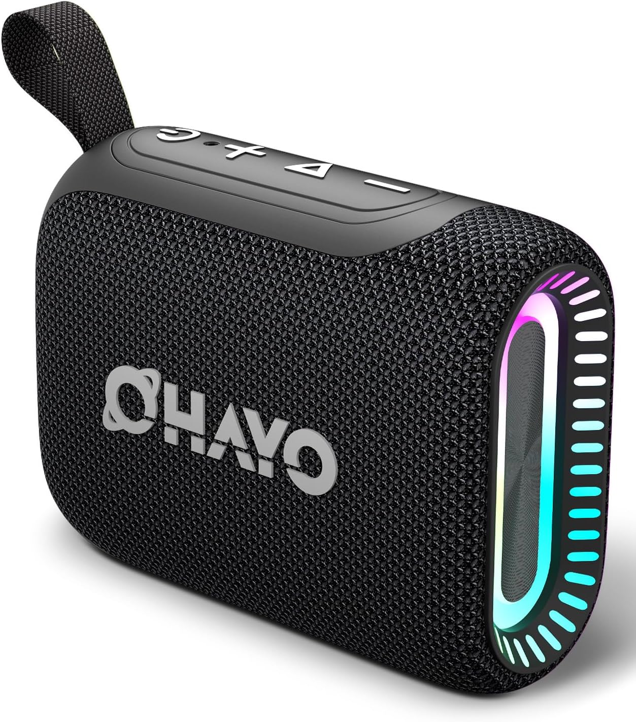 OHAYO Bluetooth Shower Speaker, IPX7 Waterproof, Portable Mini Speaker with Clip, Wireless, 24H Playtime, RGB Light, Powerful Sound and Punchy Bass, Electronics Gifts for Outdoors/Home/Office/Travel