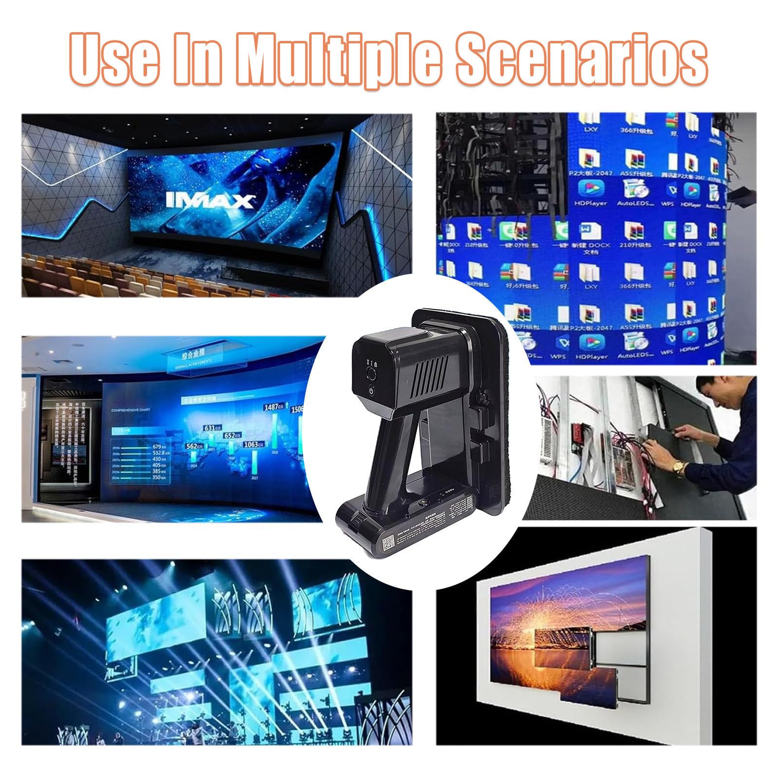 Ventosa Elettrica Ricaricabile per Display LED, Strumento di Rimozione per Manutenzione Frontale, Sostituzione e Riparazione Moduli LED