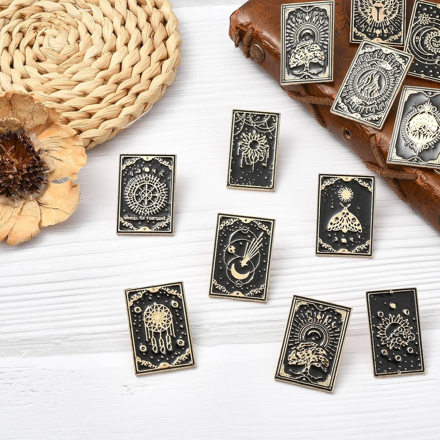 Animal Elegant Flower Food Theme Brooch Pins Scarf Rings for DIY Jewelry Clothes Backpack Hats Jackets Badge Craft - Image 5