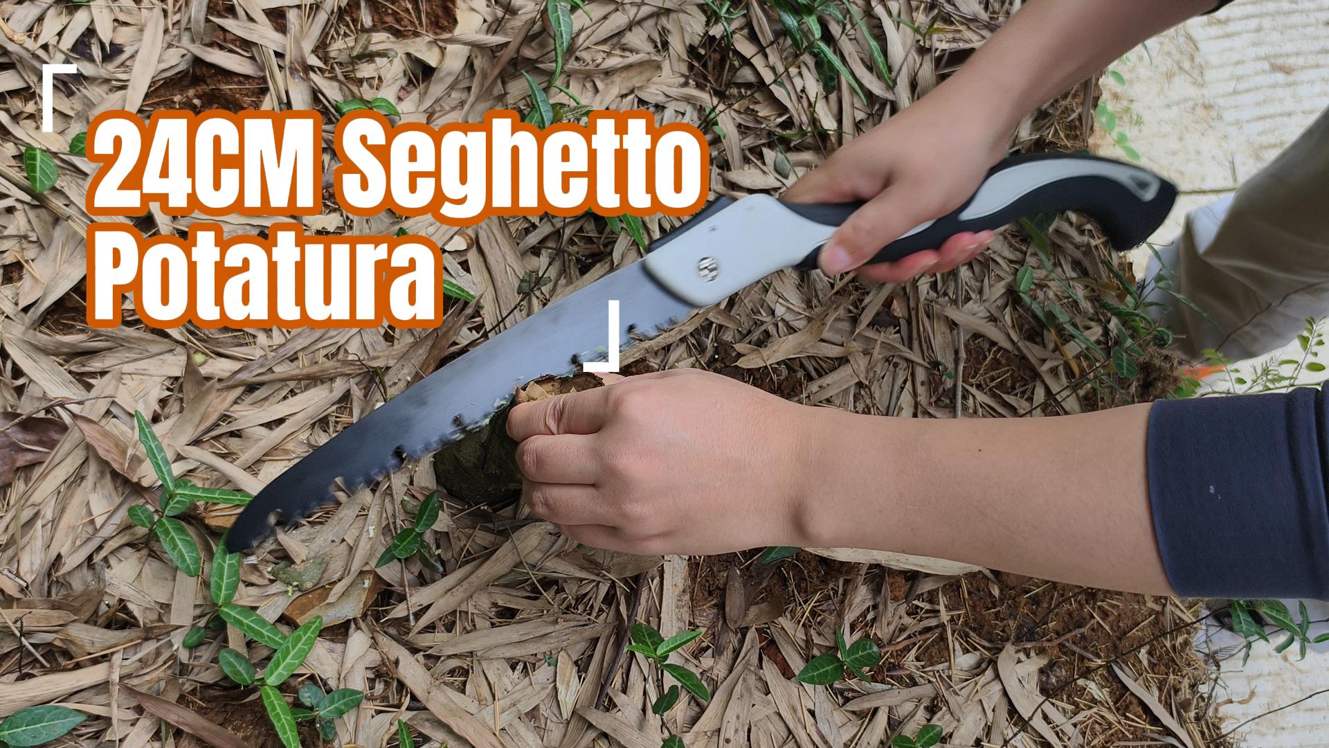 Segaccio Pieghevole Per Potatura 24cm - Lama In Acciaio SK5, Manico Antiscivolo, Per Giardinaggio E Campeggio - Foto 10