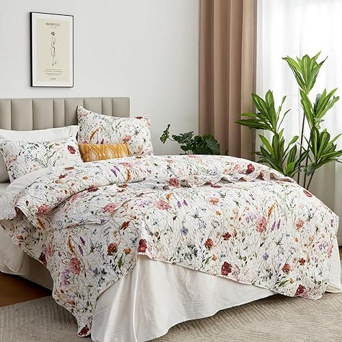 Miniatura 2 de NIUDÉCOR HOME Juego de edredón reversible de 3 piezas de microfibra suave y suave para todas las estaciones, 1 edredón y 2 fundas de almohada