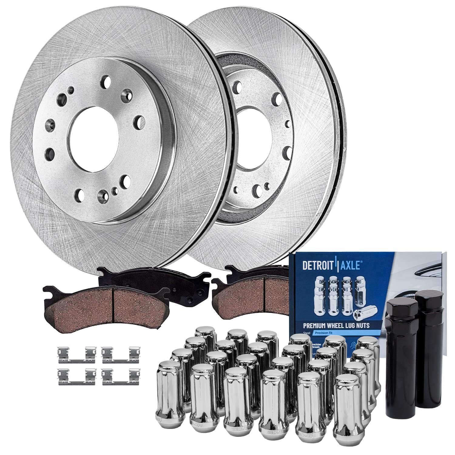 Detroit Axle - Front Brake Kit For Chevy GMC Silverado Sierra 1500 Yukon