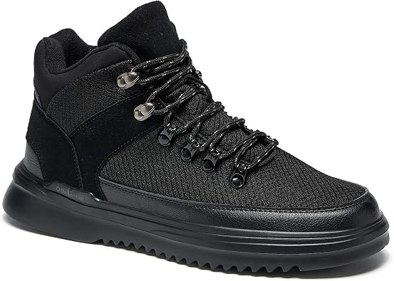 OrthoComfoot Men's Orthopedic Hiking Boots, Water Resistant Outdoor Walking Shoes for Plantar Fasciitis, Light-Weight Casual Sneakers for Ankle and Foot Pain Relief