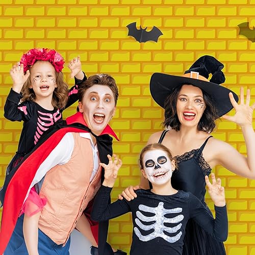 Vista 53 de Chuangdi 2 piezas de telón de fondo de pared de piedra de 4.5 x 9 pies, cortinas de pared de piedra para puerta, mantel extraíble para fotos