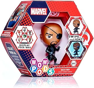 Wow! PODS Marvel Avengers Collection - Nick Fury | Superhero Toys Light-Up Bobble-Head Figure | Official Marvel Collectable Toys & Gifts | Number 207 in Series