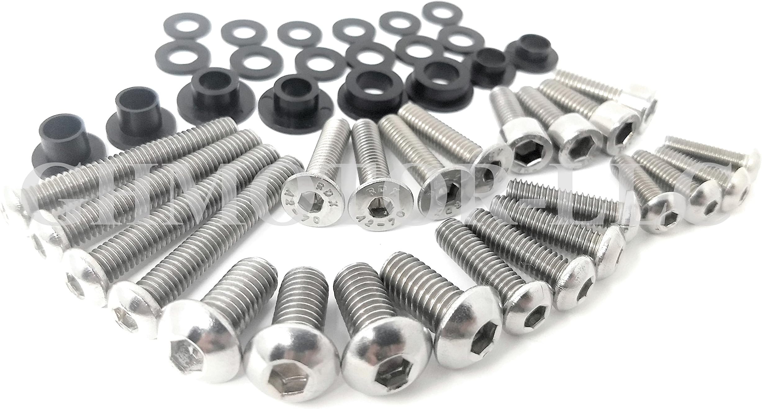2001 2002 2003 GSX-R GSXR 600 2000-2003 GSXR 750 2001 2002 GSXR 1000 Fairings Bolts Screws Fasteners Kit Set Made in USA Silver
