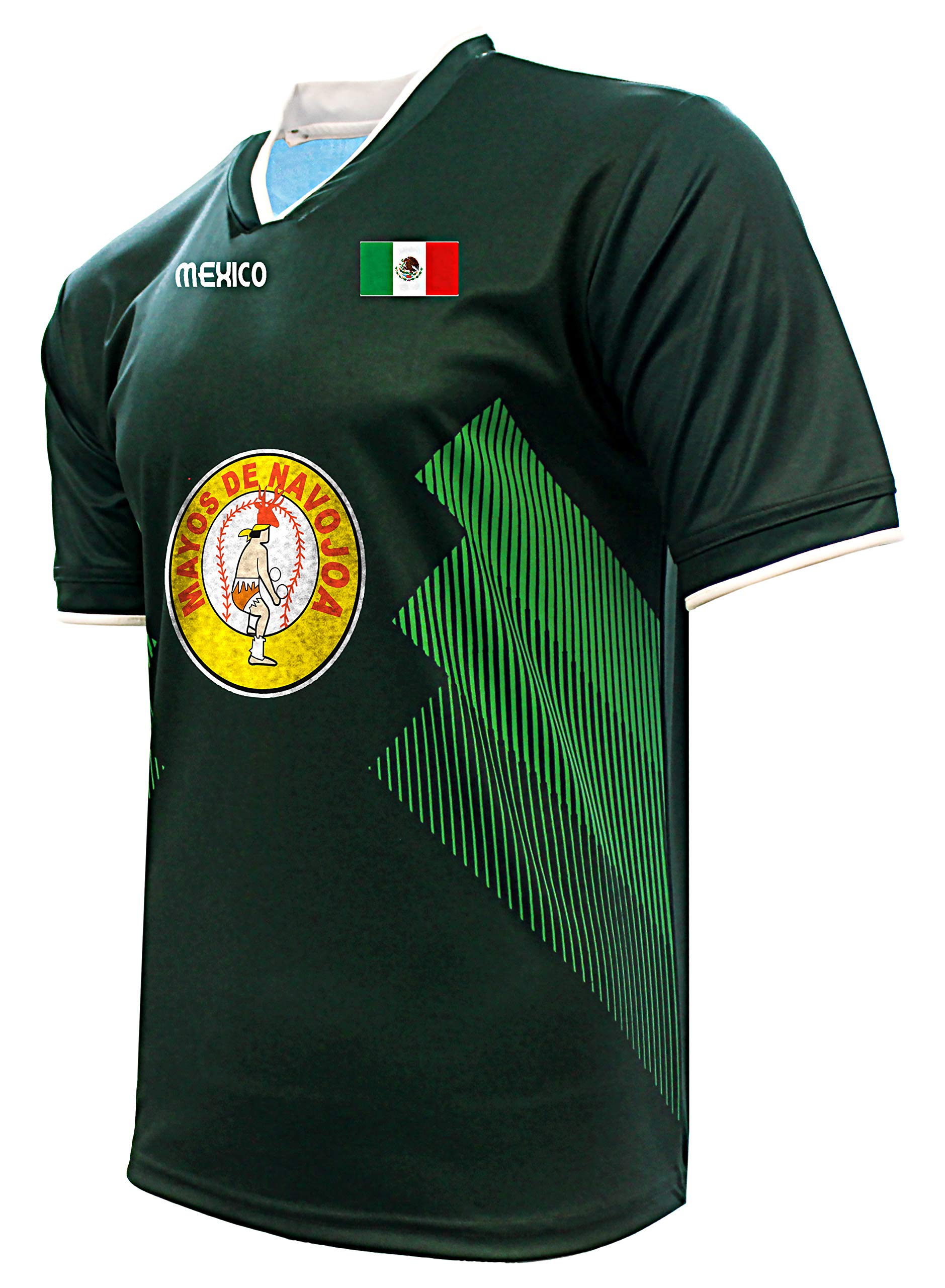 Jersey Mexico Mayos de Navojoa 100% Polyester_Made in Mexico (XXX-Large) Green