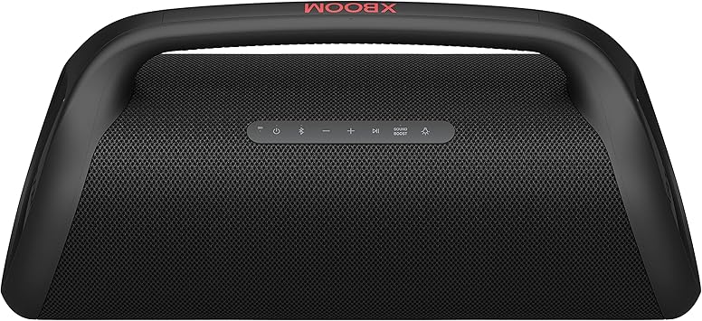LG XG9QBK.DUSALLK Go Portable Bluetooth Speaker - Stage Lighting and up to 24-Hour Battery, Black