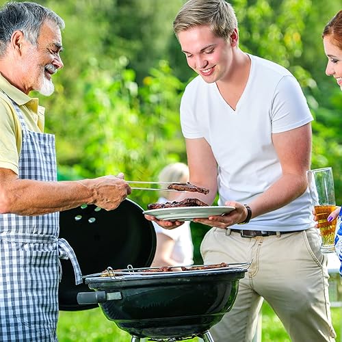 Miniatura 4 de Pinzas de cocina de 3 piezas, incluye 2 pinzas extra largas de 12 pulgadas y pinzas de acero inoxidable de 11 pulgadas para cocina, pinzas para pan,