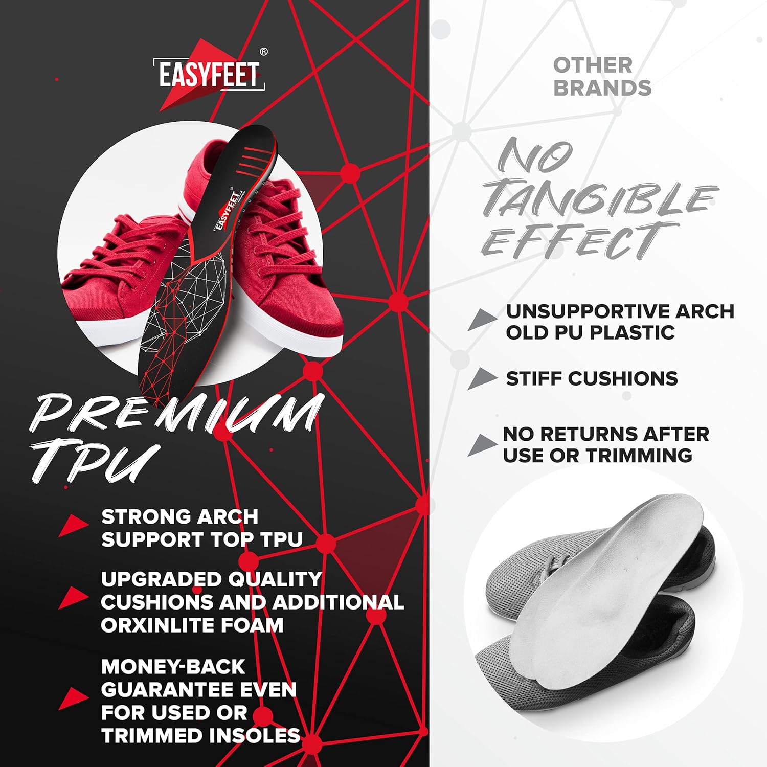 easyfeet arch support orthotics