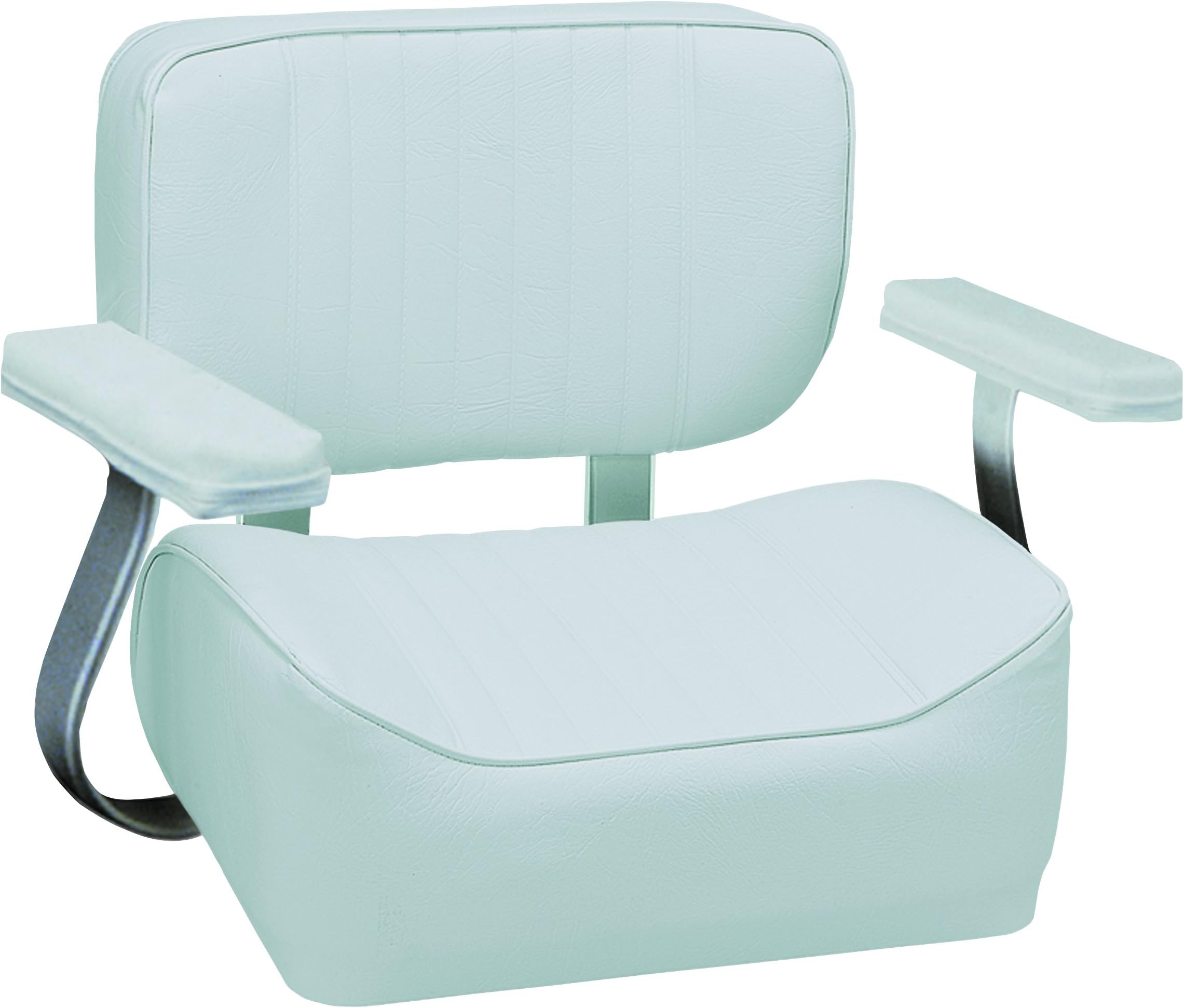 Wise Extra Thick Padded Helm Seat with Aluminum Arm Rests, Grey