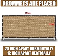 Vista 30 de Black 4FT X 50FT Outdoor Privacy Screen Fence & Mesh Shade Net Cover, Ideal for Garden and Backyard - Enhances Privacy for Fencing & Chain Link