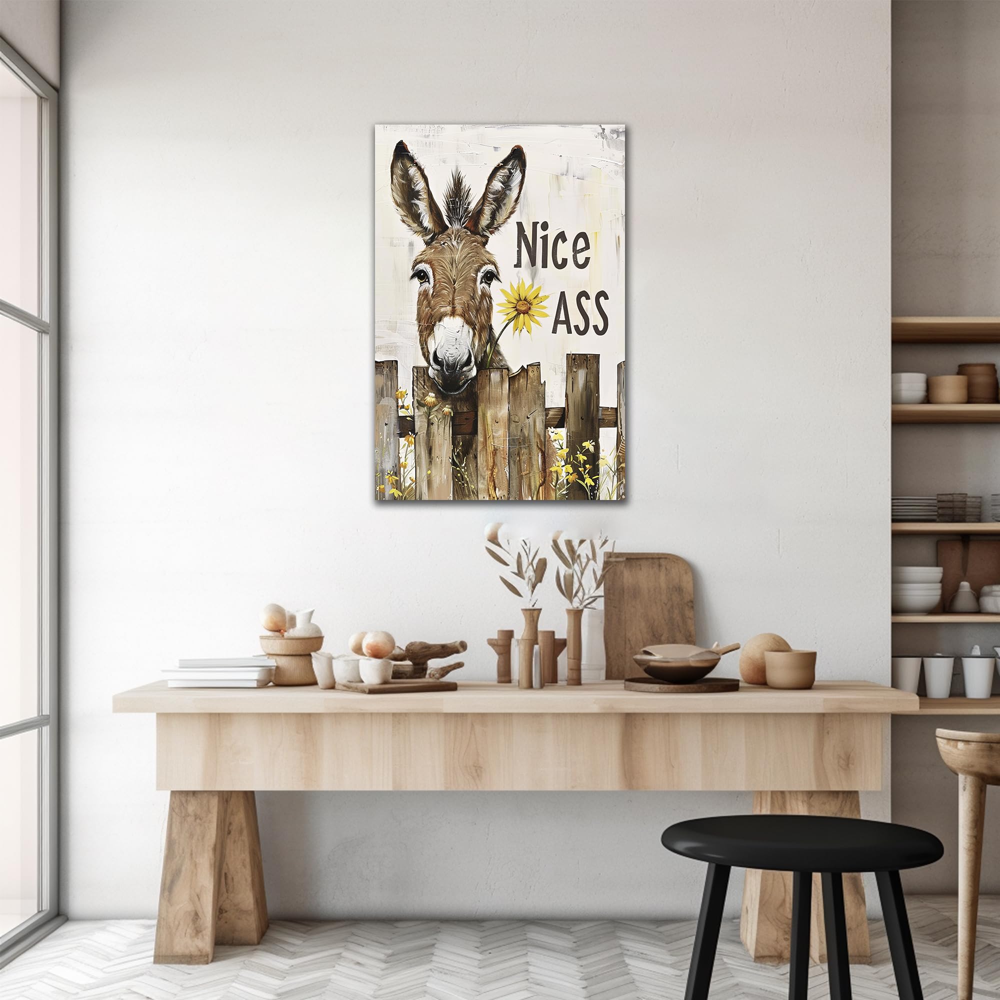 Divertida Decoración De Baño, Arte De Pared De Burro Con, image size:2000x2000