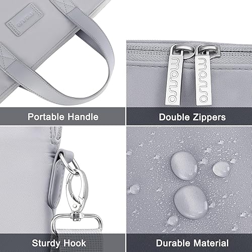 Miniatura 9 de MOSISO Bolsa para laptop para mujer, bolsa de computadora de 13.3 pulgadas compatible con MacBook, HP, Dell, Lenovo, Asus, Razer Notebook, bolsa de