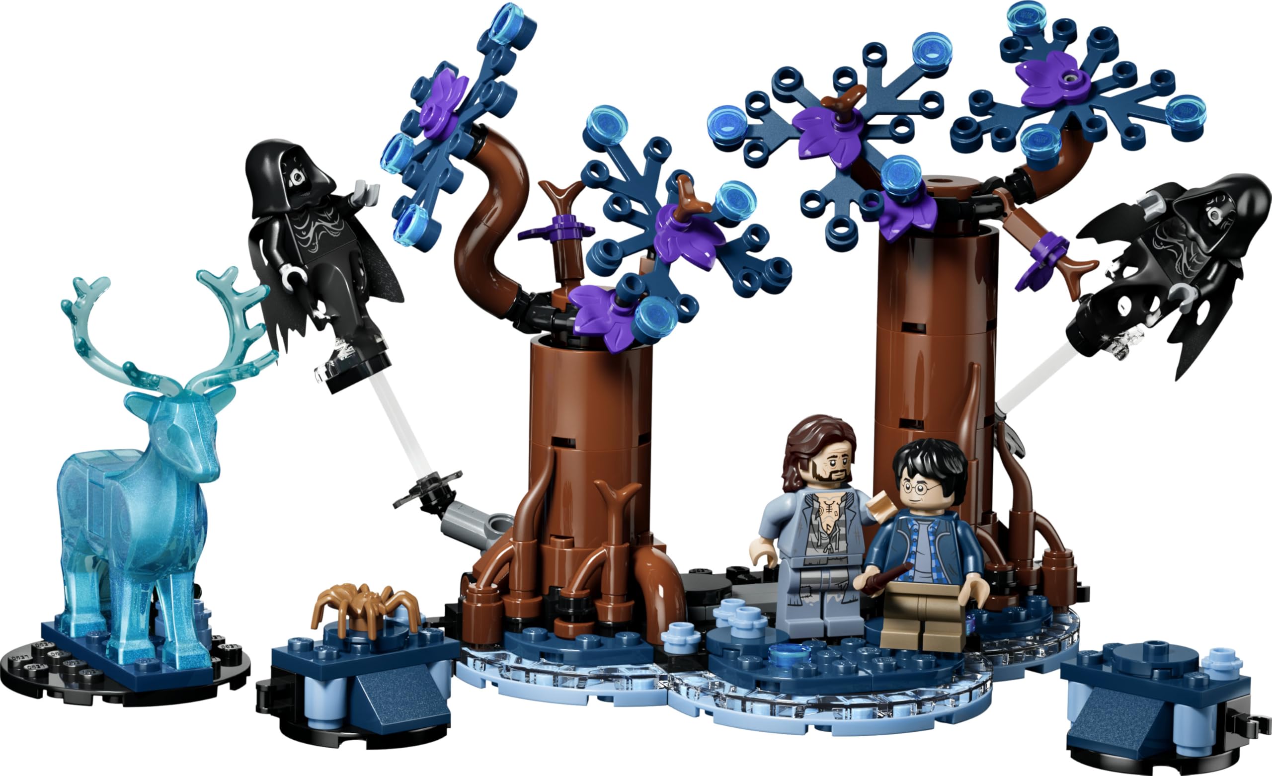 LEGO Harry Potter et Le Prisonnier d’Azkaban La Forêt Interdite : Expecto Patronum - Jouet - Maquette avec Détraqueurs, Cerf & 2 Minifigurines - Cadeau pour Garçon, Fille ou Fan dès 7 Ans 76475