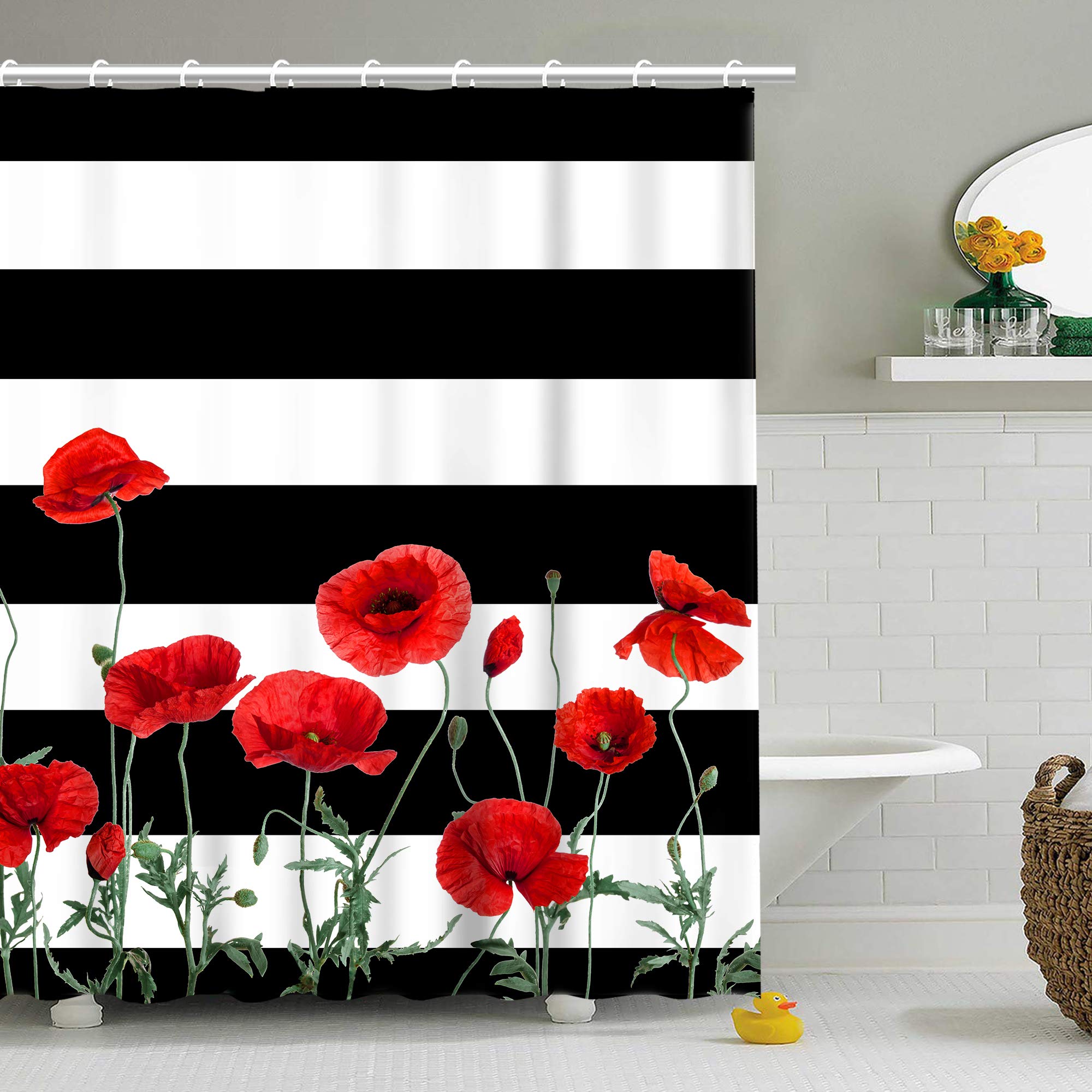 Poppy Shower Curtains Curtains & Drapes