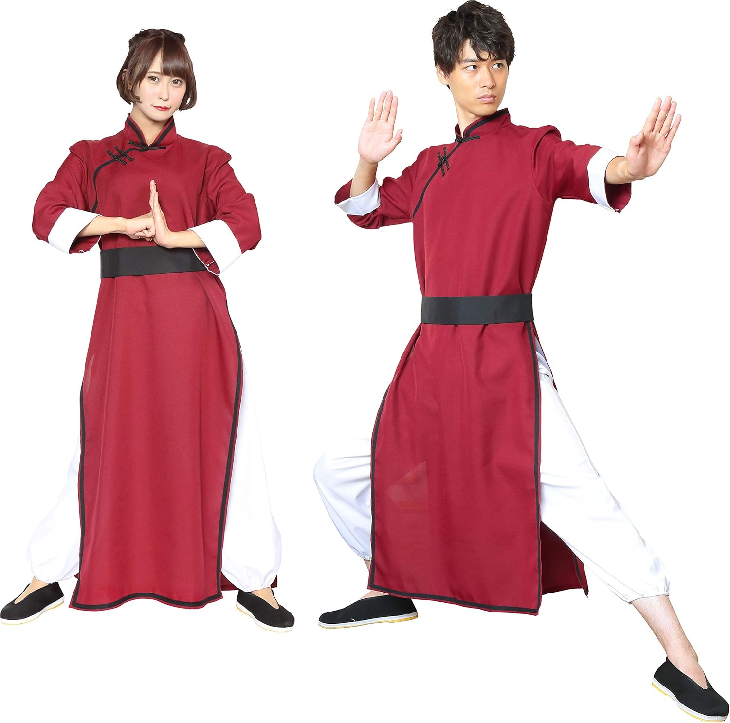 クリアストーン(Clearstone) ロイヤルチャイナ コスプレ ハロウィン カンフー ユニセックス ディープレッド クリアストーン(Clearstone) ロイヤルチャイナ コスプレ ハロウィン カンフー ユニセックス ディープレッド