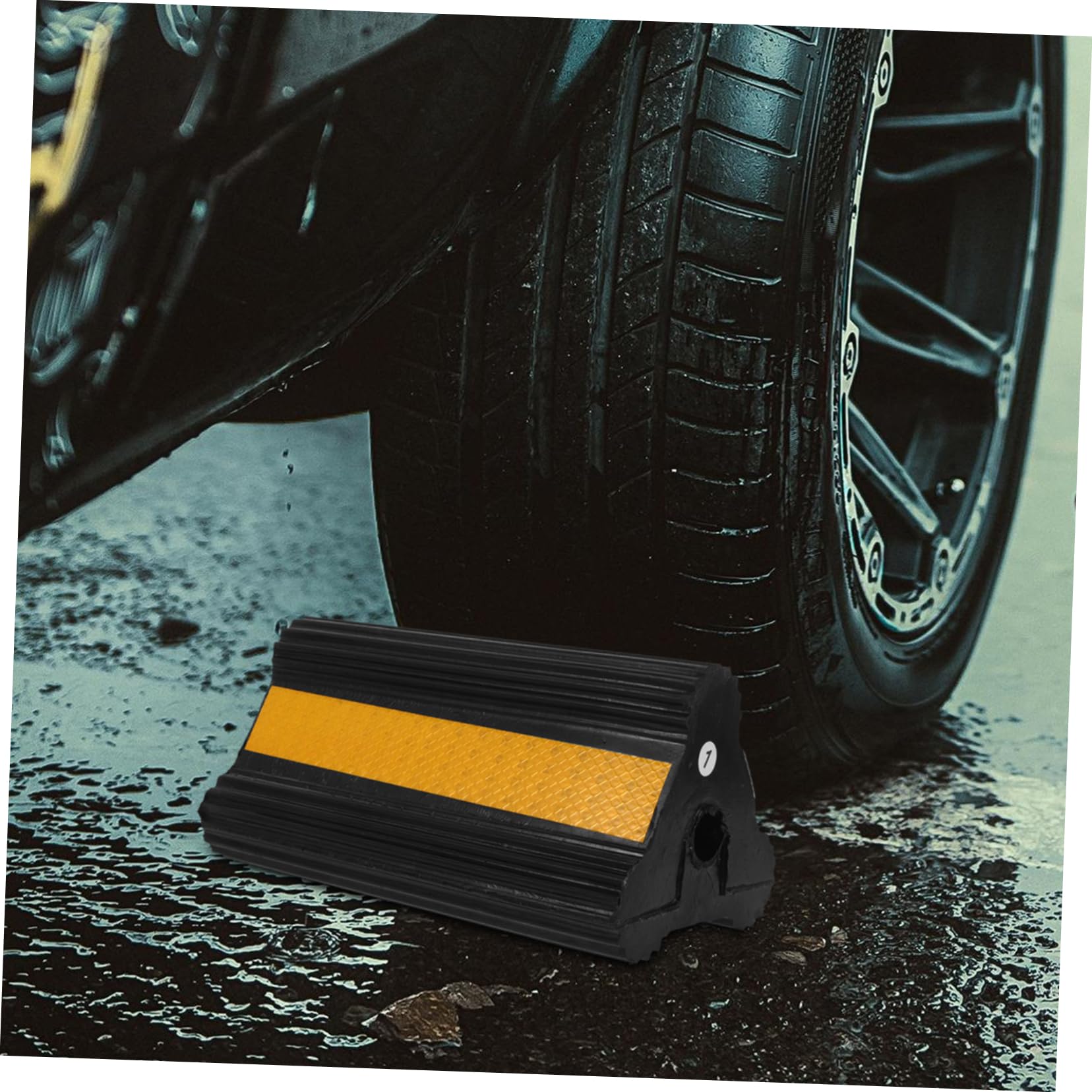 PRETYZOOM Calzos para Ruedas De Goma Antideslizantes 210x115x105 Mm, Juego De Par para Camiones y Remolques, Uso Rampas y Estacionamiento, Compatibles con Vehículos Pesados y Autocaravanas