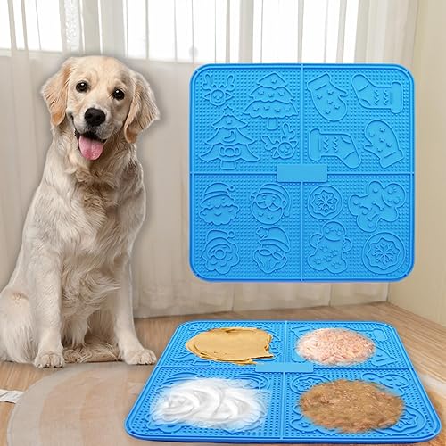 Miniatura 9 de Femont Tapete grande para lamer perro, tapete de alimentación lenta con 165 ventosas fuertes para mantequilla de maní, almohadilla para lamer sin