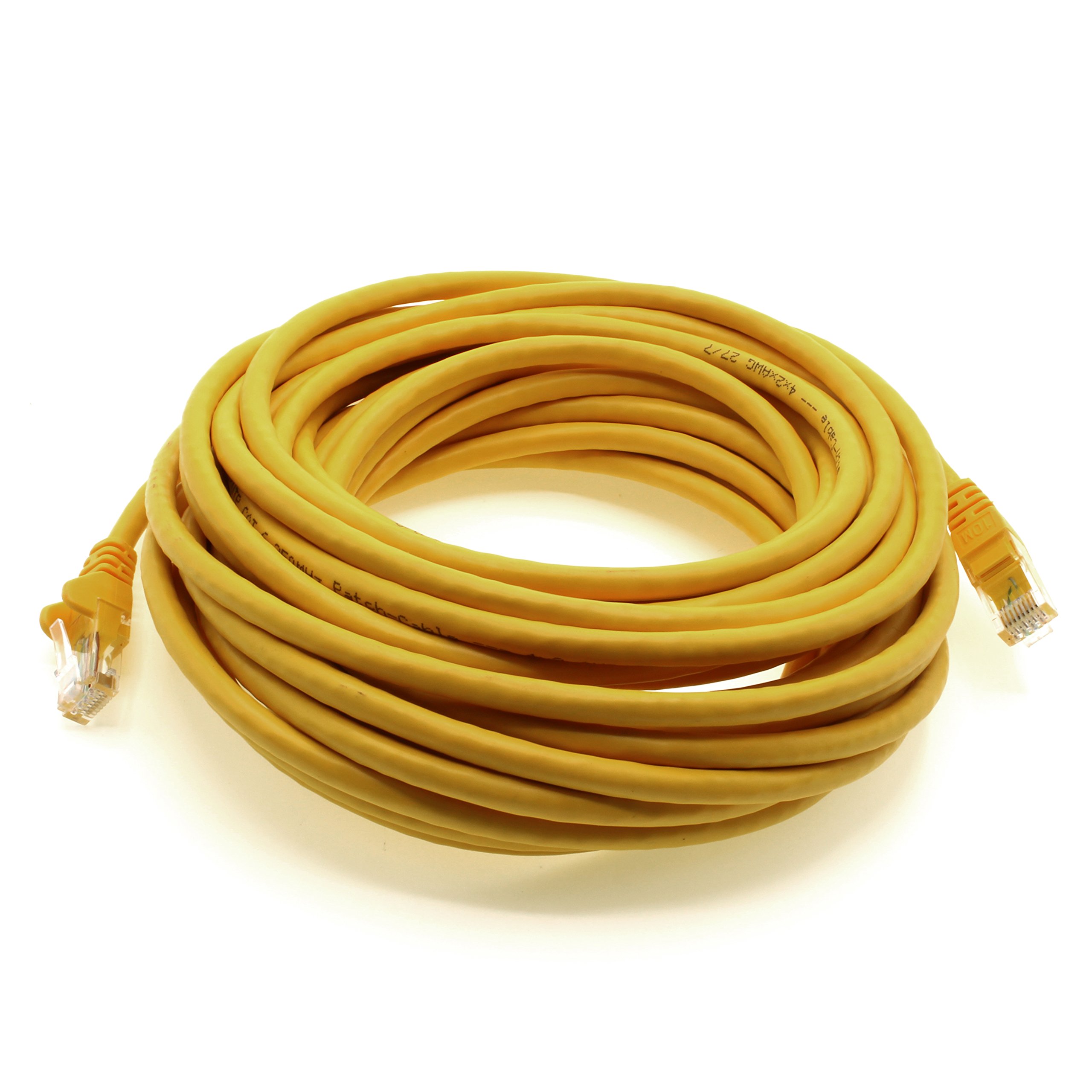 Cat.6 Network Cable - Yellow - 10x - 5 M - (Set) - CAT6 Ethernet Cable LAN Cable 1000 Mbit Patch Cable