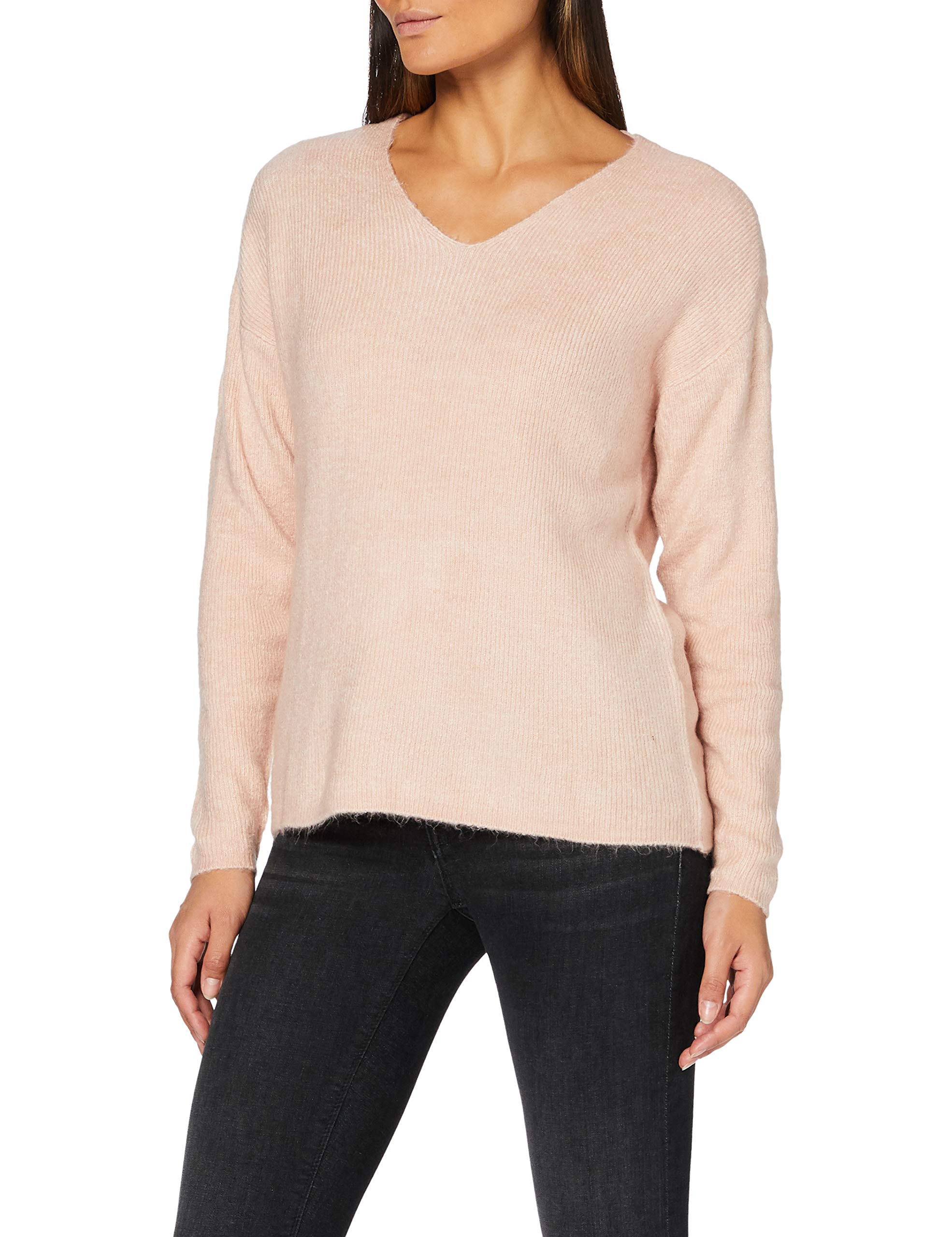 Vero Moda Women's Crewlefile Long-Sleeve V-Neck Pullover