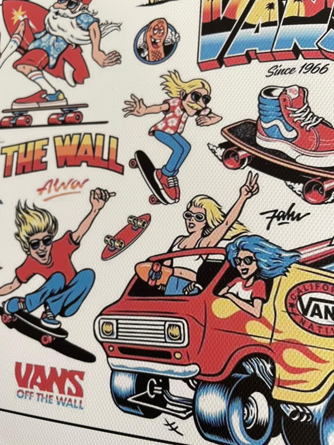 Amazon.co.jp: VANS ポスター キャンバス 雑貨 インテリア スケボー