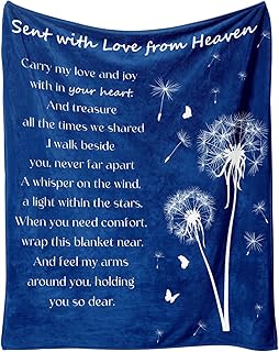 Ships Next Day, Custom Memorial Blanket with Picture Sympathy Gift, in Memory of Loved One Personalized Bereavement Gifts Customized Condolences Blanket for Loss of Mother Father Grandma Grandpa Pet