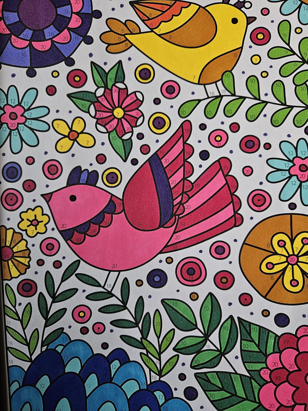 Mindfulness Moments Color by Number: 50 Calming Patterns Coloring Book ...