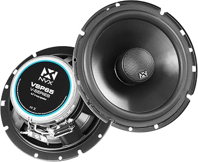 NVX VSP65 6 1 2 inch Professional Grade True 100 watt RMS 2 Way Coaxial Car Speakers V Series Center Channel Speakers Set of 2