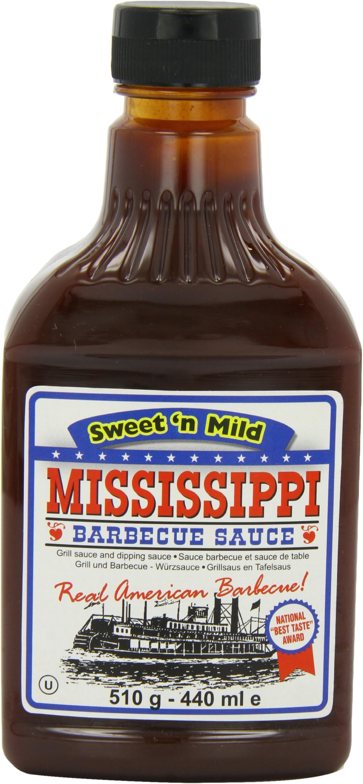 Mississippi Barbecue Sauce Sweet-n-Mild 510 g (Pack of 6)