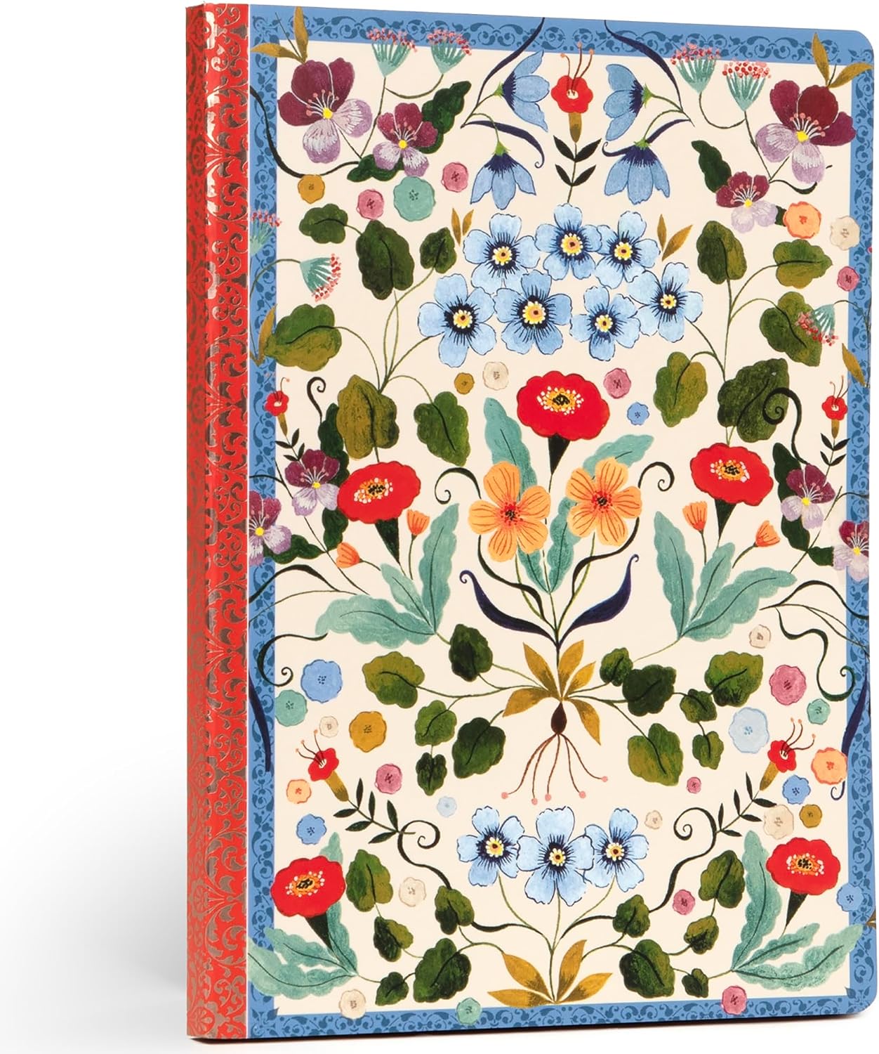 eeBoo: Flora's Luxe Gilded Hardcover Journal with Foil Edge - 112 Pages, 120 GSM/81 LB Paper, 5.87x8, Eco-Friendly, Adult Art Supplies