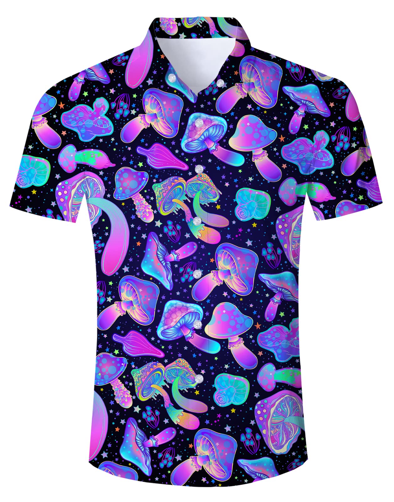 ALISISTER Hawaiian Shirt for Men Funny Novelty Button Down Short Sleeve Shirts Summer Holiday Tops