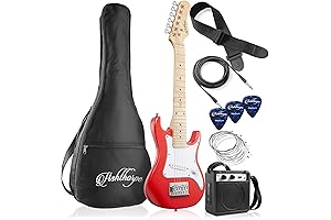 Ashthorpe Youth/Beginner Electric Guitar Scarred Starter Kit