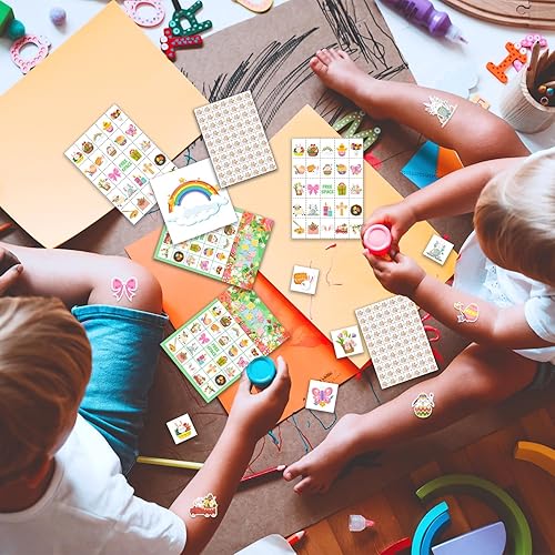 Miniatura 6 de Seeiuua Tarjetas de bingo de Pascua para juego de bingo de Pascua, actividades escolares para niños, juegos de fiesta de feliz día de Pascua,