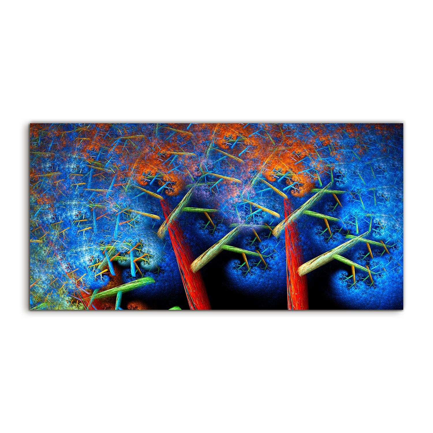 Tableau acrylique 100x50 cm Magic forest tree pour salon - 8