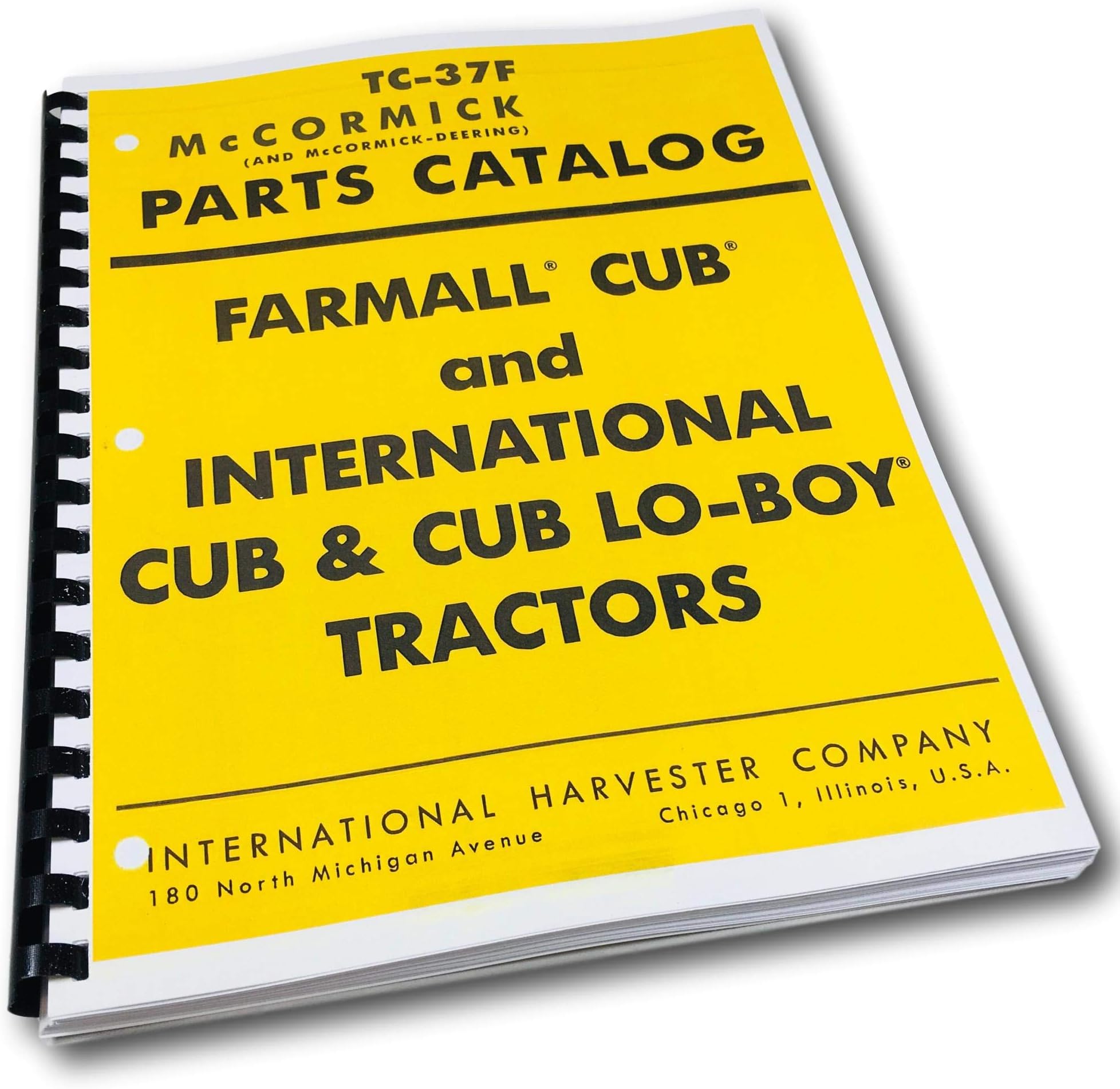 International Farmall Cub Tractor Parts Manual Catalog