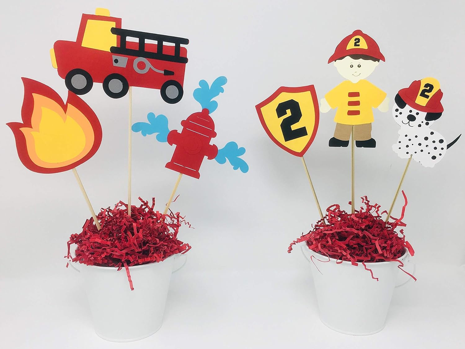 Fireman Cake Toppers Personalized, Fire Department