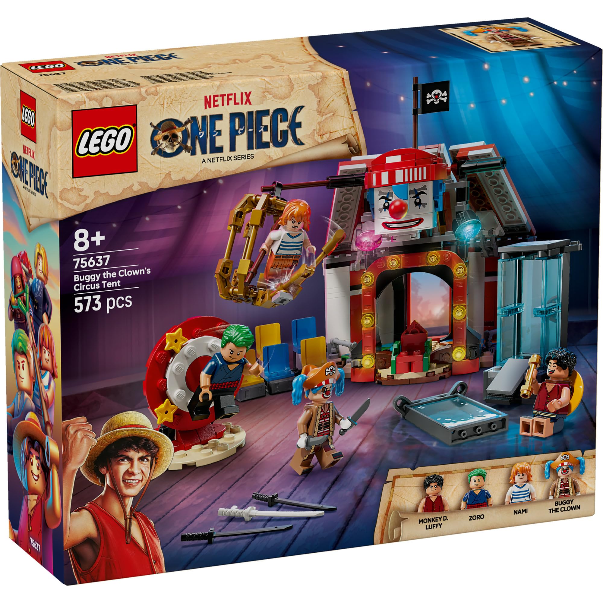 LEGO ONE PIECE Buggy the Clown's Circus Tent 75637 Model Building