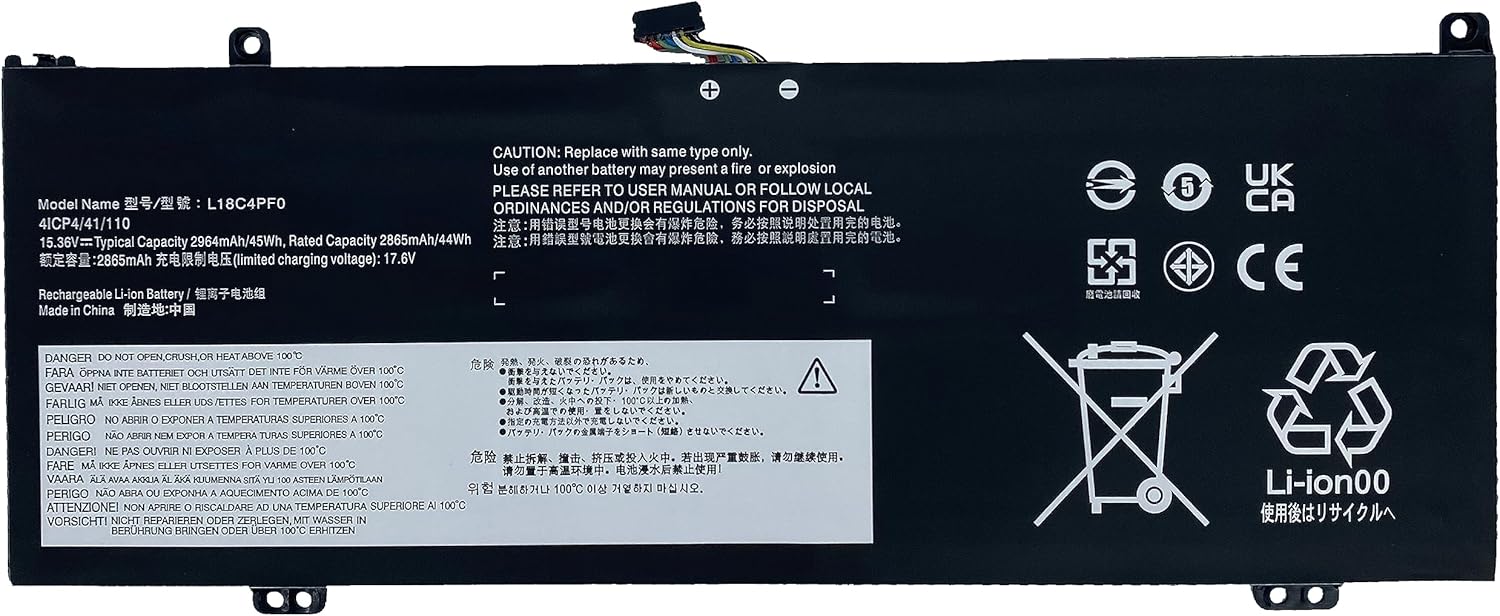 K KYUER 45Wh L18M4PF0 L18C4PF0 Battery for Lenovo ThinkBook 13S-IML 13S-IWL 14S-IML 14S-IWL 20RR 20R9 20RS 20RM Thinkbook Plus 13 Gen 1 13.3 L18D4PF0 5B10W6 7315 5B10S73499 5B10S73500 5B10S73501 K KYUER 45Wh L18M4PF0 L18C4PF0 Battery for Lenovo ThinkBook 13S-IML 13S-IWL 14S-IML 14S-IWL 20RR 20R9 20RS 20RM Thinkbook Plus 13 Gen 1 13.3 L18D4PF0 5B10W6 7315 5B10S73499 5B10S73500 5B10S73501