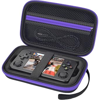casmilee Handheld Game Console Case for RG35XX H, RG28XX, R36S, Box Only | RG353V/RG353VS/R36MAX Retroid Pocket Consoles Storage Holder, Removable Insert, for Retro Gamers, Travel, Camping, Home