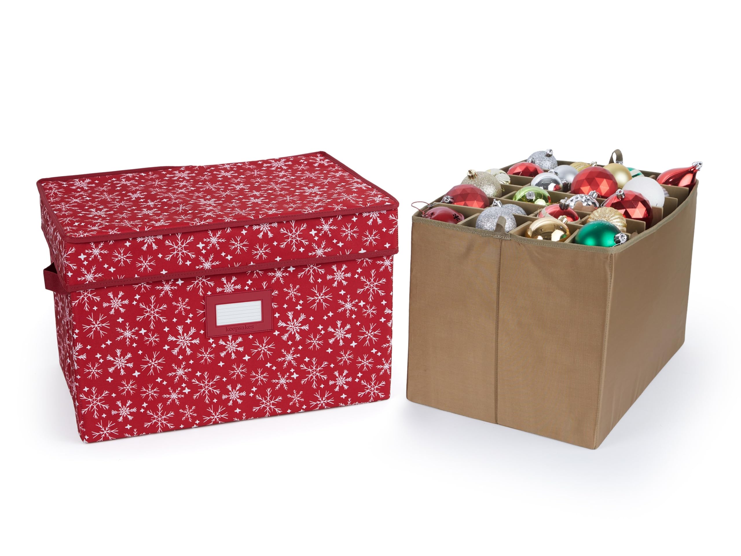 Covermates Adjustable Ornament Storage Box, 19.25" W x 13" D x 12.5" H