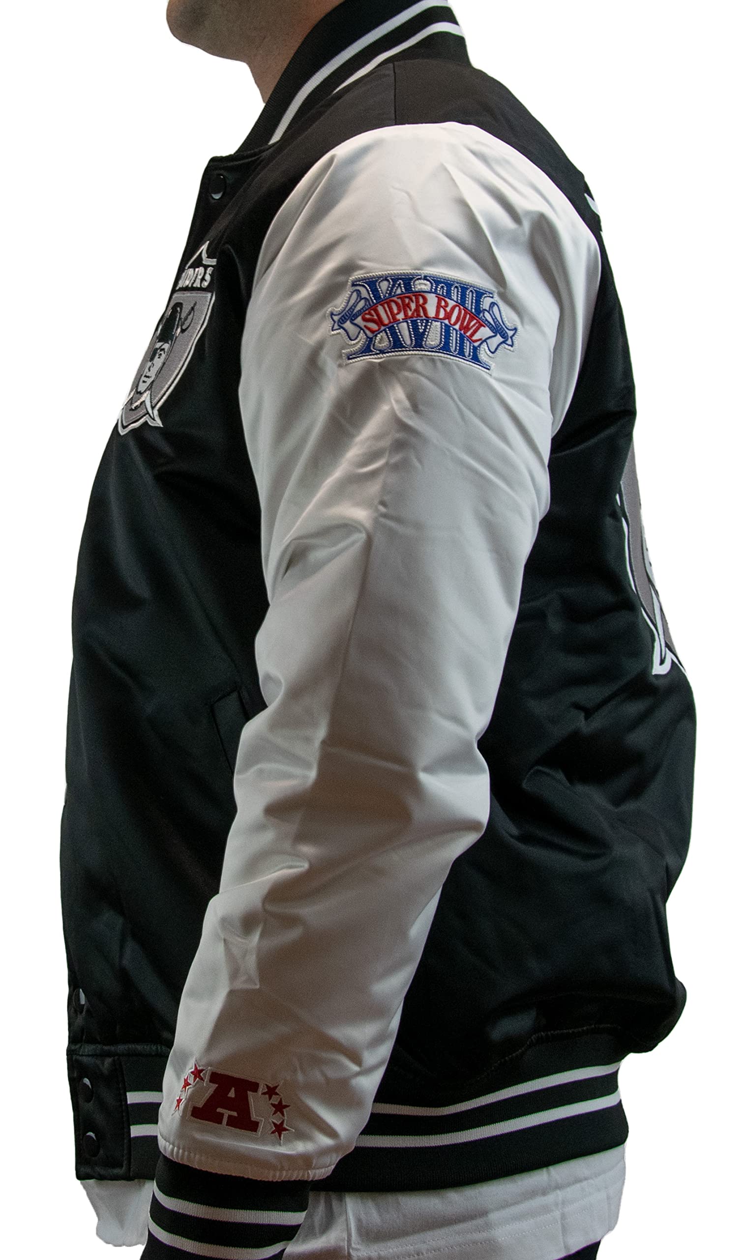 Mitchell & Ness NFL Team Origins Varsity - Chaqueta de satén