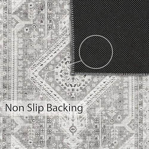 Miniatura 4 de Vernal Senglea - Alfombra antideslizante lavable a máquina, no se desprende, para sala de estar, dormitorio, comedor, pasillo, cocina, apta para